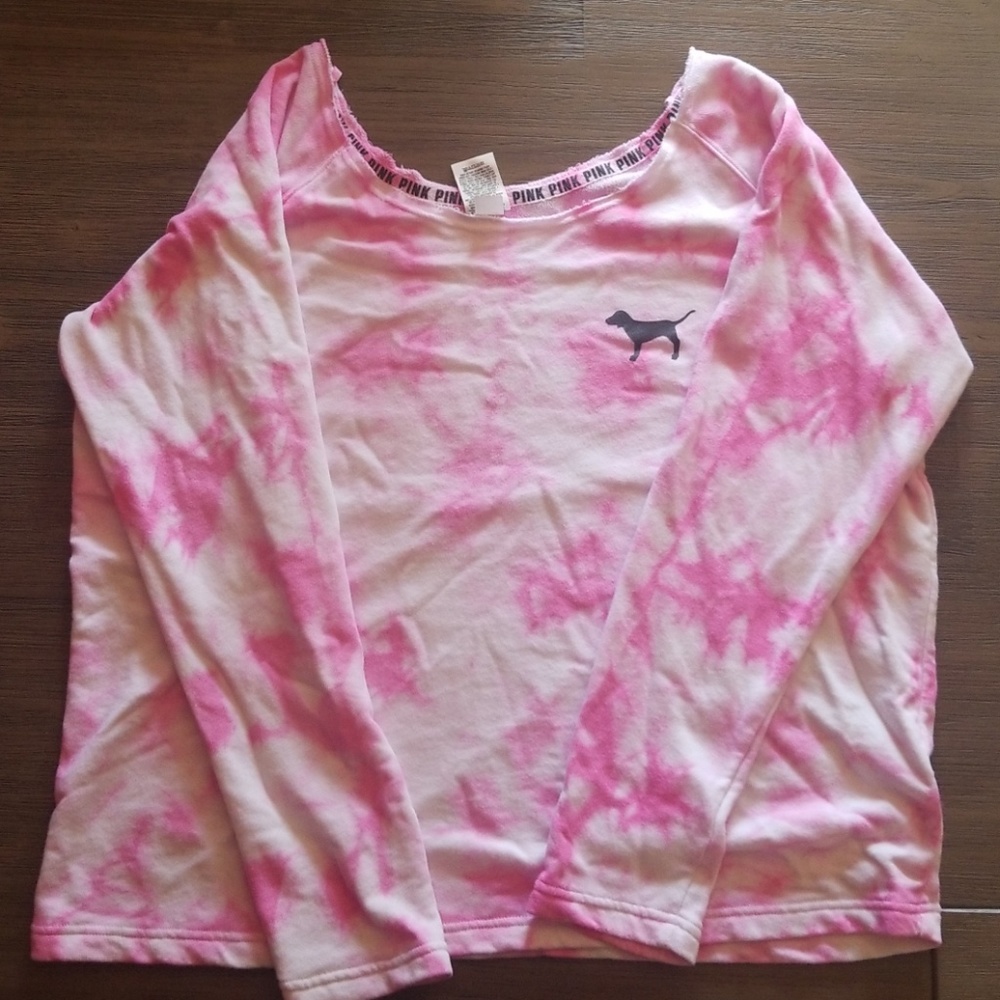 ⬇️REDCUED!⬇️Pink Tie-Dye Oversized Crew Sweatshirt